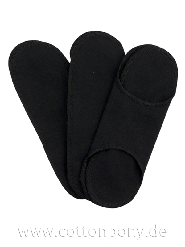 3er-Set - Stoffbinde OHNE Druckknopf - schwarz