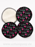 4er-Set Abschminkpads/Stilleinlagen: No uterus no opinion