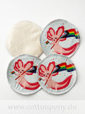 4er-Set Abschminkpads/Stilleinlagen: Pridolotl