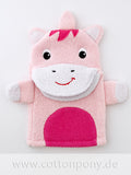 Handpuppen-Waschlappen: Einhorn