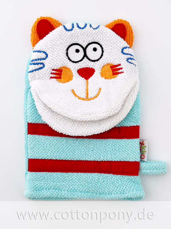 Handpuppen-Waschlappen: Katze