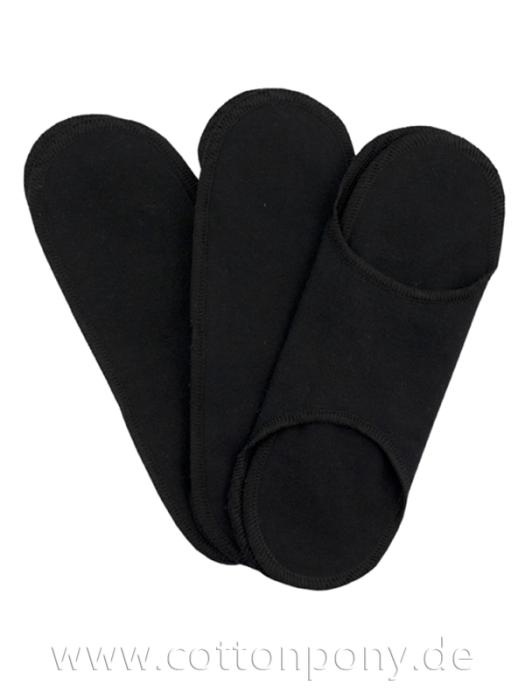 Preview: 3er-Set Slipeinlage OHNE Druckknopf - Schwarz Preview: 3er-Set Slipeinlage OHNE Druckknopf - Schwarz