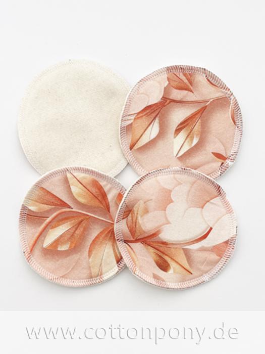 4er-Set Abschminkpads/Stilleinlagen: PaperFlowers