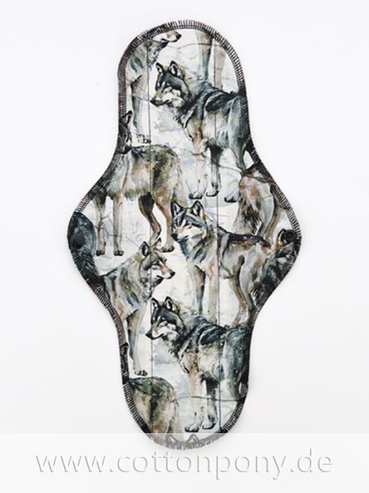 40cm Stoffbinde, stark: Wölfe im Schnee