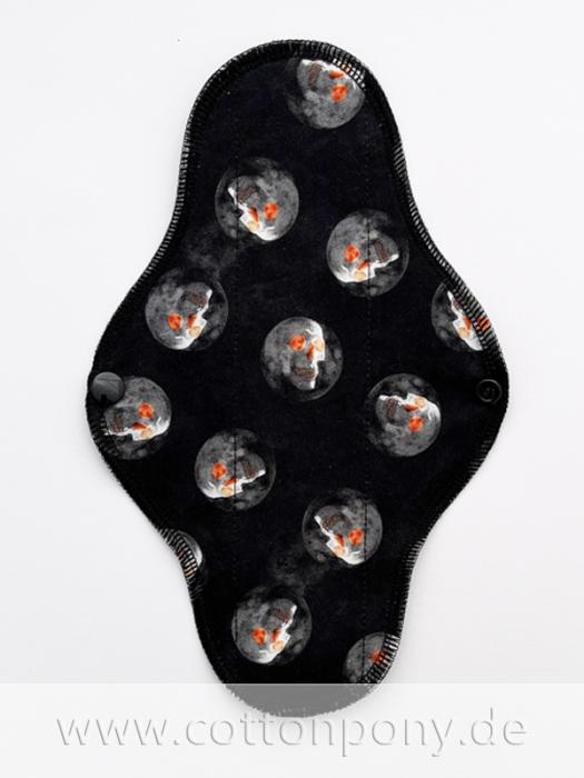 23cm Stoffbinde, leicht: Glühende Skulls