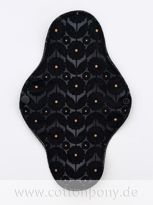 23cm Stoffbinde, stark: NachtBlumen