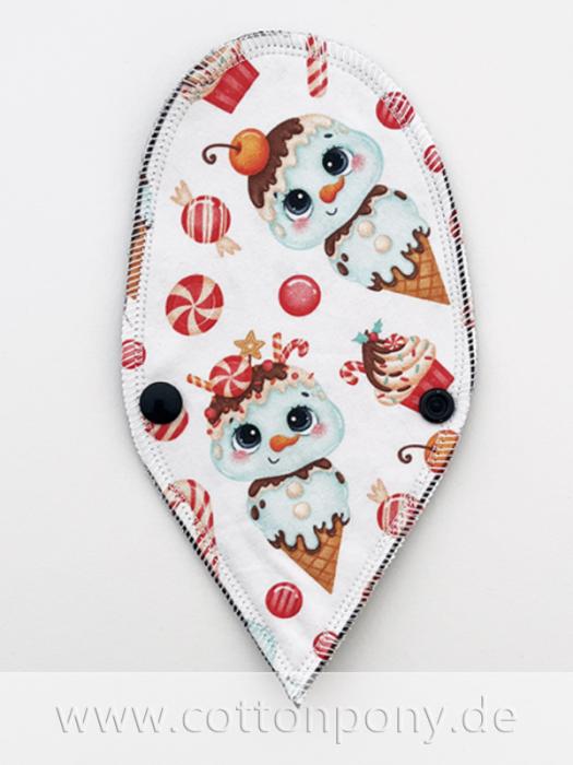 String- / Tangaslipeinlage: SchneeEis