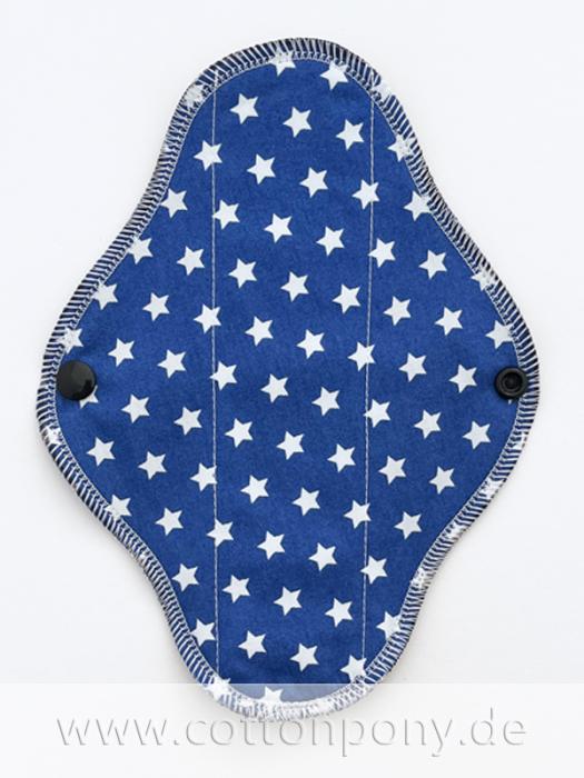 20cm Stoffbinde, mittel: Sterne auf Blau