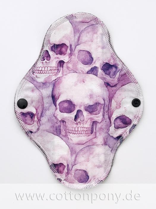 20cm Stoffbinde, leicht: Watercolour Skulls