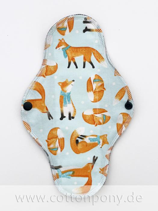 23cm Stoffbinde, mittel: Füchse im Schnee
