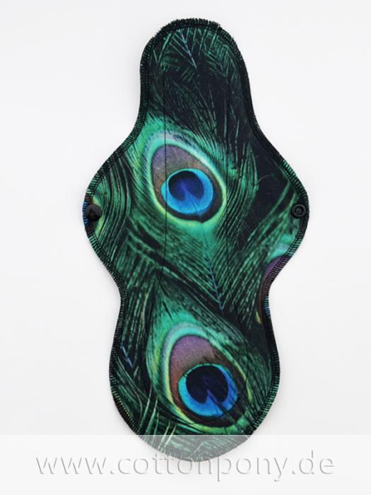 29cm Stoffbinde, stark: Pfauenfedern