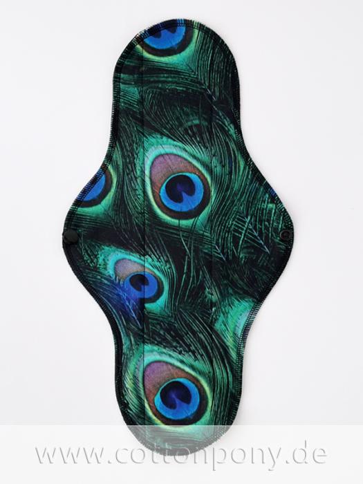 40cm Stoffbinde, stark: Pfauenfedern