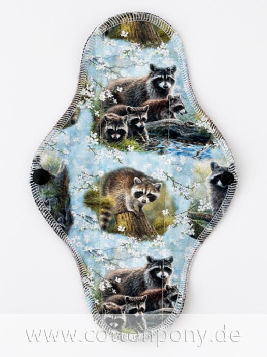 23cm Stoffbinde, mittel: Waschbären