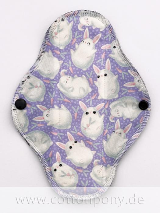 20cm Stoffbinde, leicht: Weiße Häschen