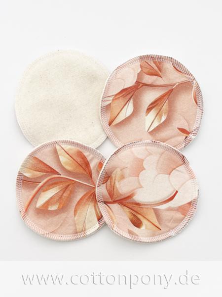 4er-Set Abschminkpads/Stilleinlagen: PaperFlowers