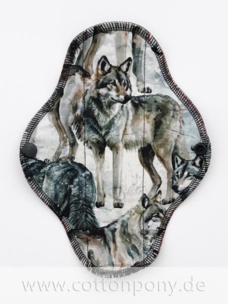 20cm Stoffbinde, leicht: Wölfe im Schnee