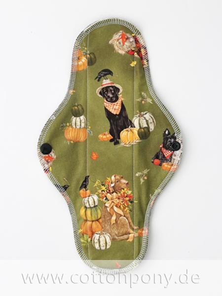 26cm Stoffbinde, mittel: HerbstHunde