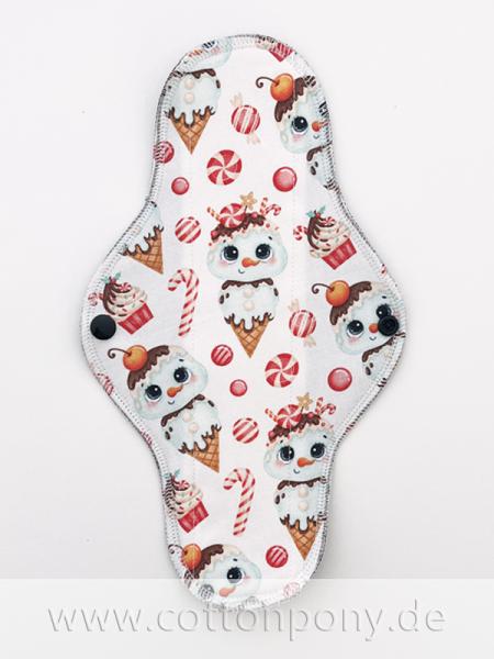 26cm Stoffbinde, mittel: SchneeEis