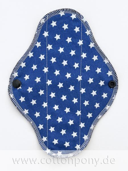 20cm Stoffbinde, mittel: Sterne auf Blau