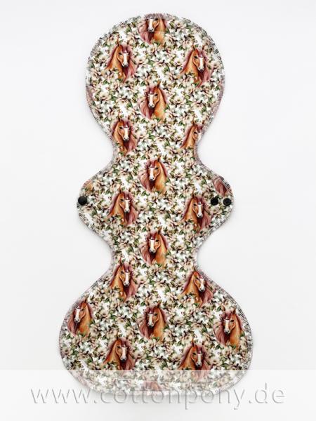 50cm Stoffbinde, extrastark: BlumenPferd