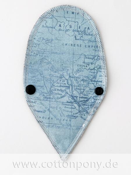 String- / Tangaslipeinlage: Landkarte